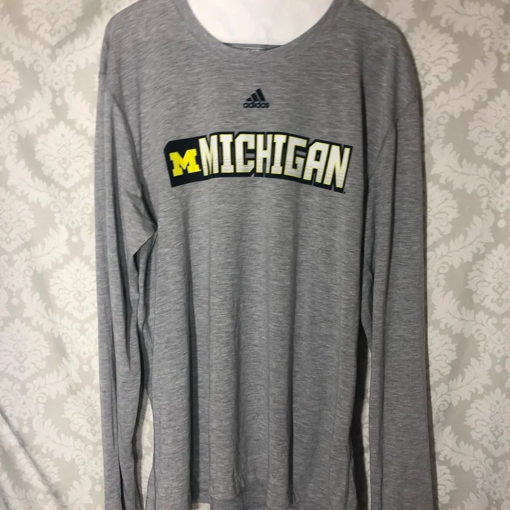 Adidas “Michigan” Long Sleeve Tee XL